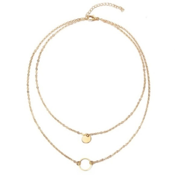 ❤️ 3/$30 Dainty Layered Coin Ring Necklace - Picture 2 of 8